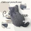 Kawaii Soft Plush Pen Bag Cat Shaped Pencil Cases Cute Lightweight Large Capacity Pencil Pouch Organizer School Stationeries