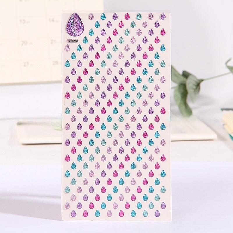 Crystal Love Star Sticker 3D Shiny Three-Dimensional Sticker Phone Notebook Diary DIY Decorative Scrapbook Sticker Girl Gift
