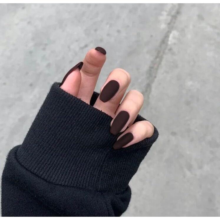 

Матовые короткие балетки, новый цвет, сплошной цвет, износостойкий гвоздь Готовый продукт, накладные накладки для ногтей, съемные накладки для ногтей