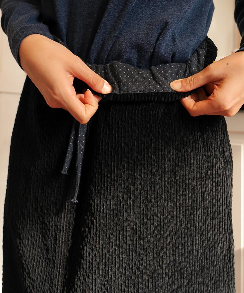 Chikita Aurora Corduroy Skirt Black
