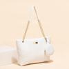 Stylish Big Bags Set For Women Featuring Embroidered Large Capacity Shoulder Bags In Elegant White Black Brown And Apricot Colors