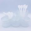 4pcs Cosmetic Containers With 8pcs Spatula, Leakproof Empty Jars For Makeup Samples, Creams, Face Masks, Eye Creams