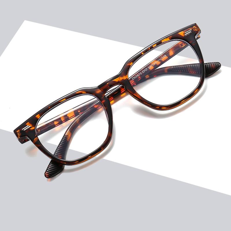 New Style Glasses Trendy Rice Nail Flat Glasses For Men And Women Fashionable Square Glasses Frames 3875