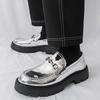 Men's Shoes Platform Heightening British Style Big Head Business Loafers Spring and Autumn New Trend Men's Casual Leather Shoes Men