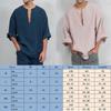 Premium Men's Long Sleeve Linen Shirt With Loose Fit For Casual Summer Comfort