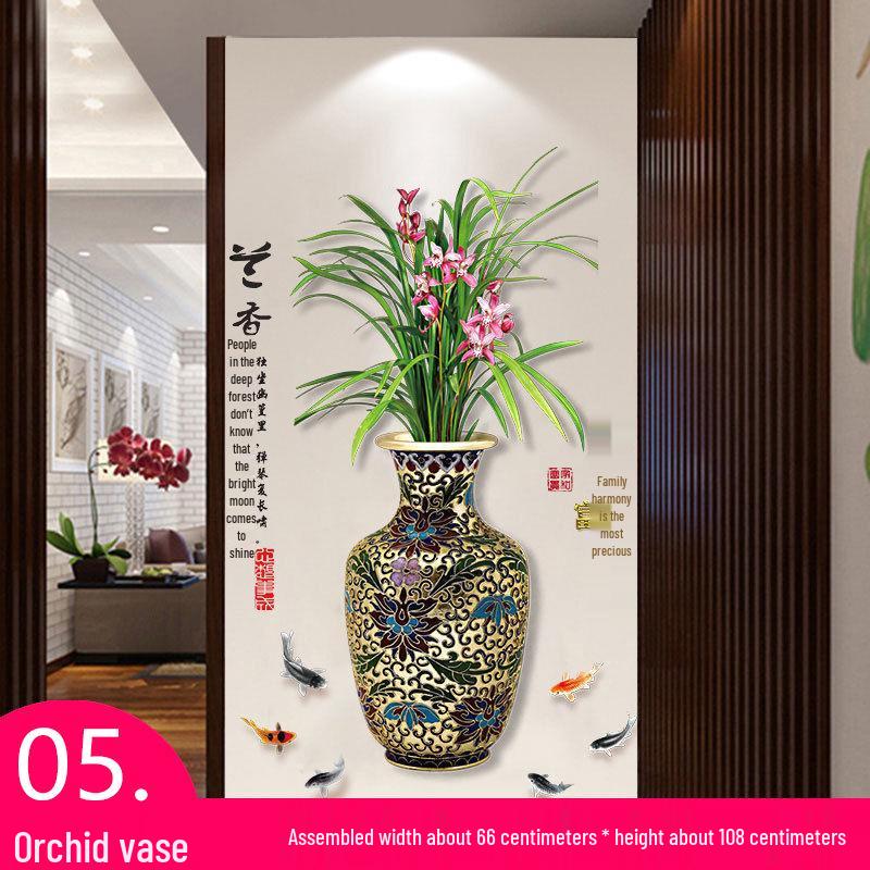 Adesivi murali autoadesivi in stile cinese per decorazione di soggiorno e camera da letto