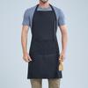 Korean-Style Custom Logo Neck Apron for Baking, Kitchen, Restaurant, and Coffee Shop