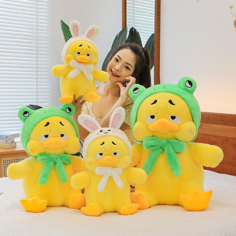 Cute cute annoying duck at work annoying duck plush toy doll sofa throw pillow accompany sleeping doll give gifts