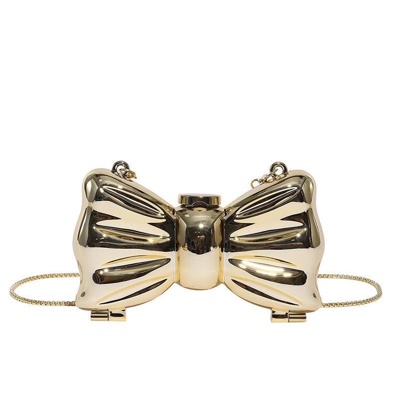 Acrylic Bow Mini Lipstick Bag 2025 New Pearl Shoulder Personalized Messenger Change Bag