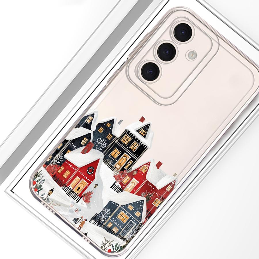 Case for Samsung Galaxy A25 A51 A56 A50 A54 A16 A55 A23 A52 A31 A33 A52 A36 A13 A26 A24 A34 A35 Phone Winter Village Christmas