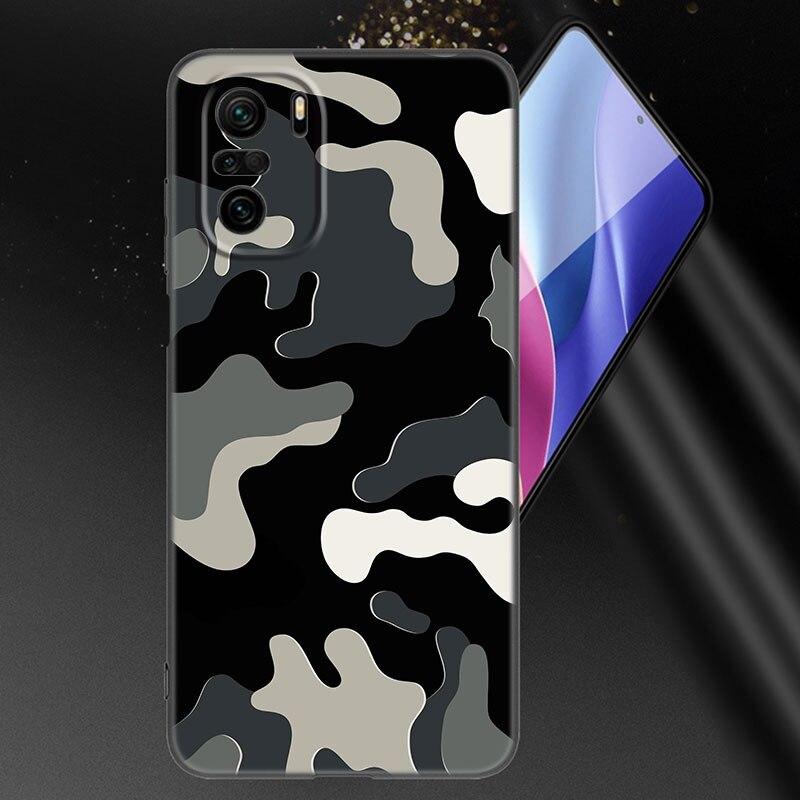 Camouflage Muster Camo Militär Armee Handyhülle Für Xiaomi Mi POCO X3 NFC GT M4 M3 12 11T 10T Pro A3 11 Lite NE 5G 12X 11i F3