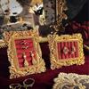 Vintage-inspirierte Ringhalter-Schale Schmuck-Displayständer Mit Samtauskleidung Und Harz-Handwerkskunst Foto-Styling-Werkzeug
