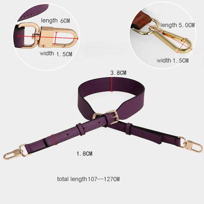 107-127cm Adjustable PU Leather Bag Strap Crossbody Replacement Straps for Handbag Purse Women Shoulder Bags Belt Accessories