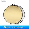 WOLFGANG 60cm 2-in-1 Gold/Silver Portable Photography Reflector