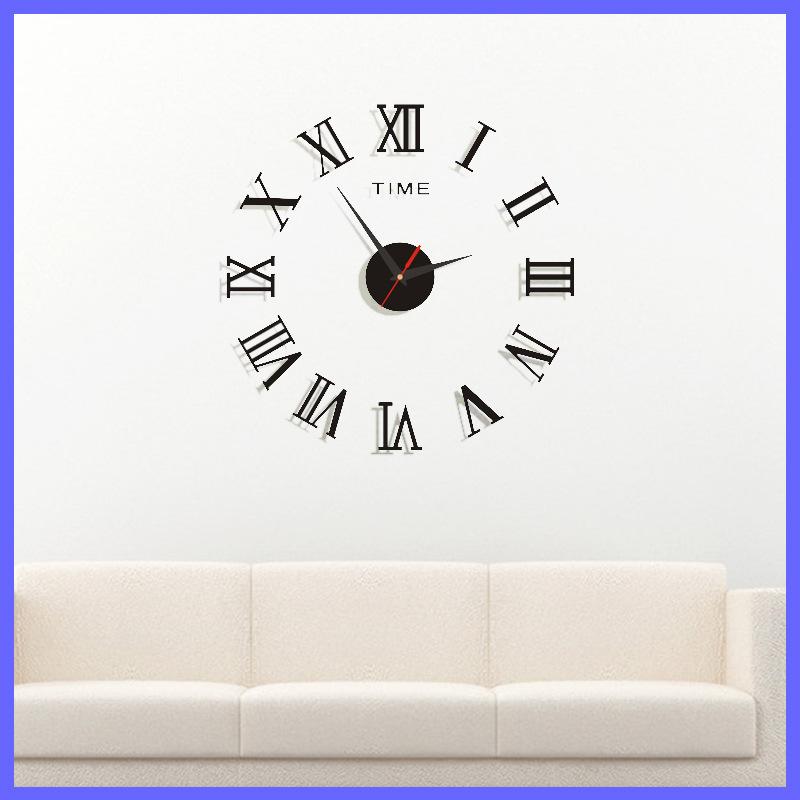 European Acrylic Clock DIY Art Clock Fashion Simple Wall Clock Decorative Wall Clock