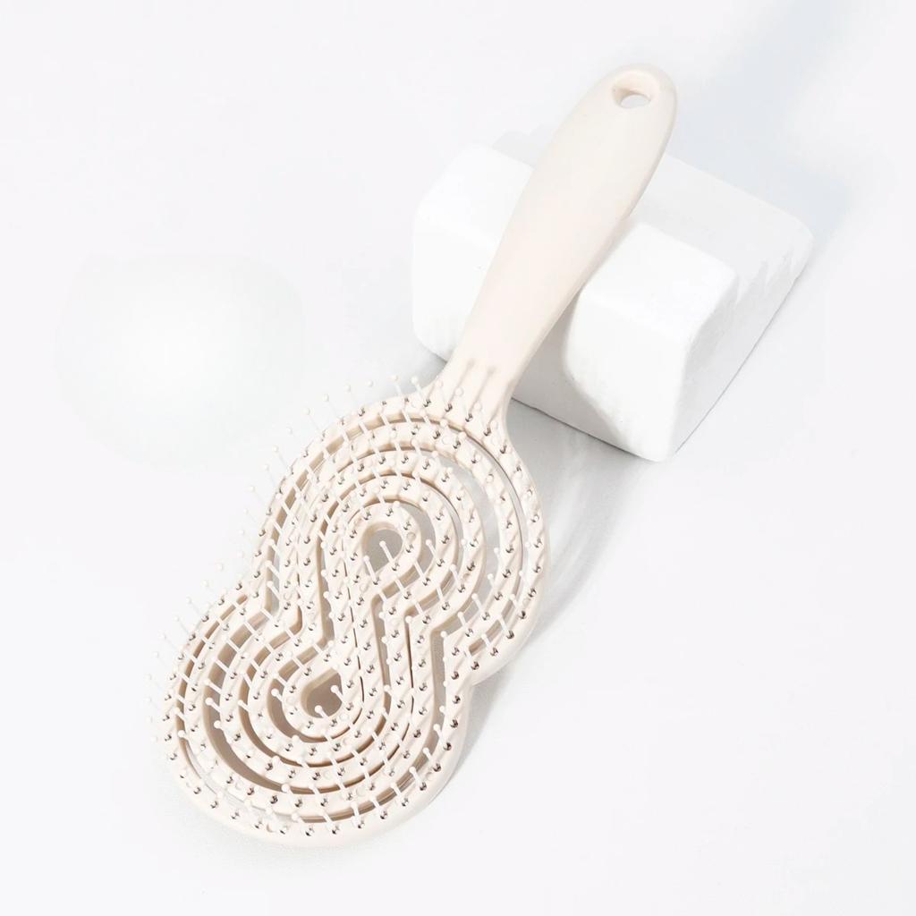 1 Piece of Advanced Hollow Comb Hair Brush - Anti-Static, Hollow Design Easy to Comb Hair, Special for Real Hair Wigs