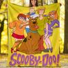 Pătură Imprimată cu Tema Scoobydoo Perfectă Pentru Canapea Pat Călătorie Utilizare în Aer Liber Lavabilă la Mașină Confortabilă Durabilă