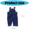 Miniature Overalls Doll Toy Clothing Washable Fabric Suspenders Pants for Toy Doll Display Decoration Doll Accessories