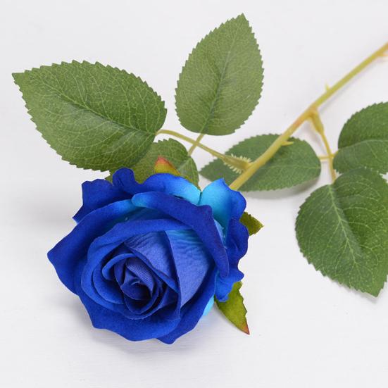 Artificial Rose Eye-catching No Withering Fresh-keeping Fancy Single Branch Simulation Roses Wedding Favors