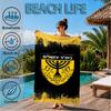 Beitar Football Club Printed Microfiber Beach Towel, Soft And Absorbent, Quick-Dry, Ideal for Summer Travel, Beach Essential, Swimming Pool