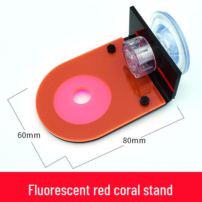 Fluorescent Acrylic Coral Propagation Base with Suction Cups for SPS and Soft Corals.