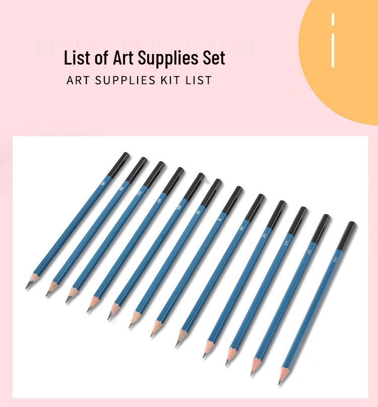 41-Piece Children's Art Set: Colored Pencils & Watercolors for Sketching and Painting