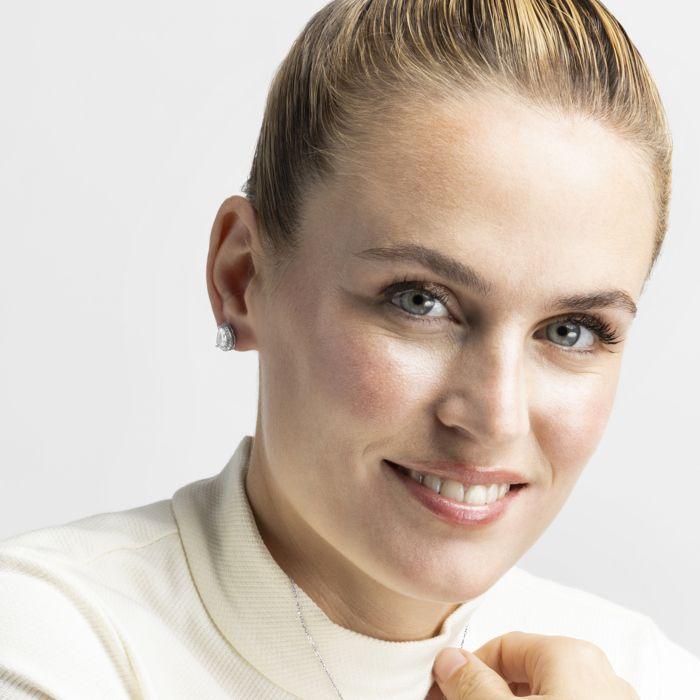 Boucles d'oreilles - Luxenter - Theli - Argent 925 - Zirconium - Clou