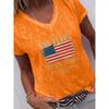 Women's v-neck short-sleeved T-shirt casual fashion