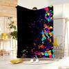 Art Illustration RRubik Cube Pop Throw Lightweight G Flannel Blanket Soft Skinfriendly for Summer Cooling