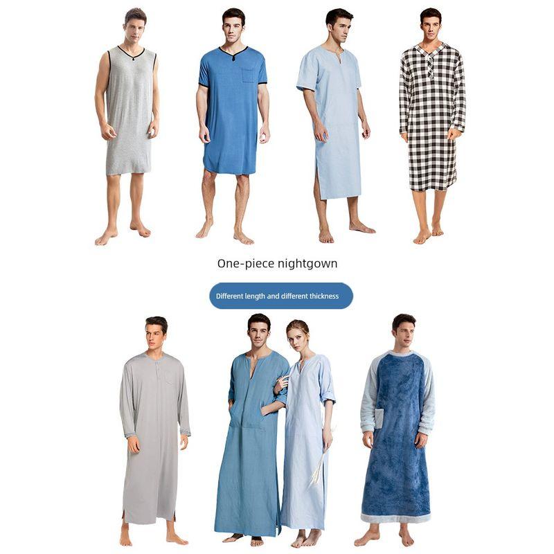 Modal High-Density Smooth Cotton One-Piece Men's Pajamas
