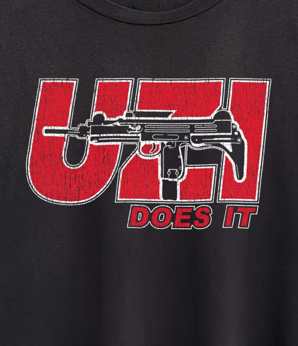 Uzi Does It Classic T-Shirt Black XXL 4XL