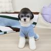 Dog clothes with traction buckle, winter cotton clothes, pet cat four-legged fleece clothes