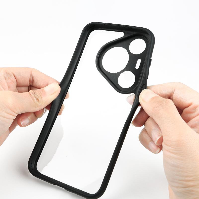 For Huawei Pura 70 Pro/Pura 70 Pro+ Case PC+TPU Clear Shockproof Protective Phone Cover