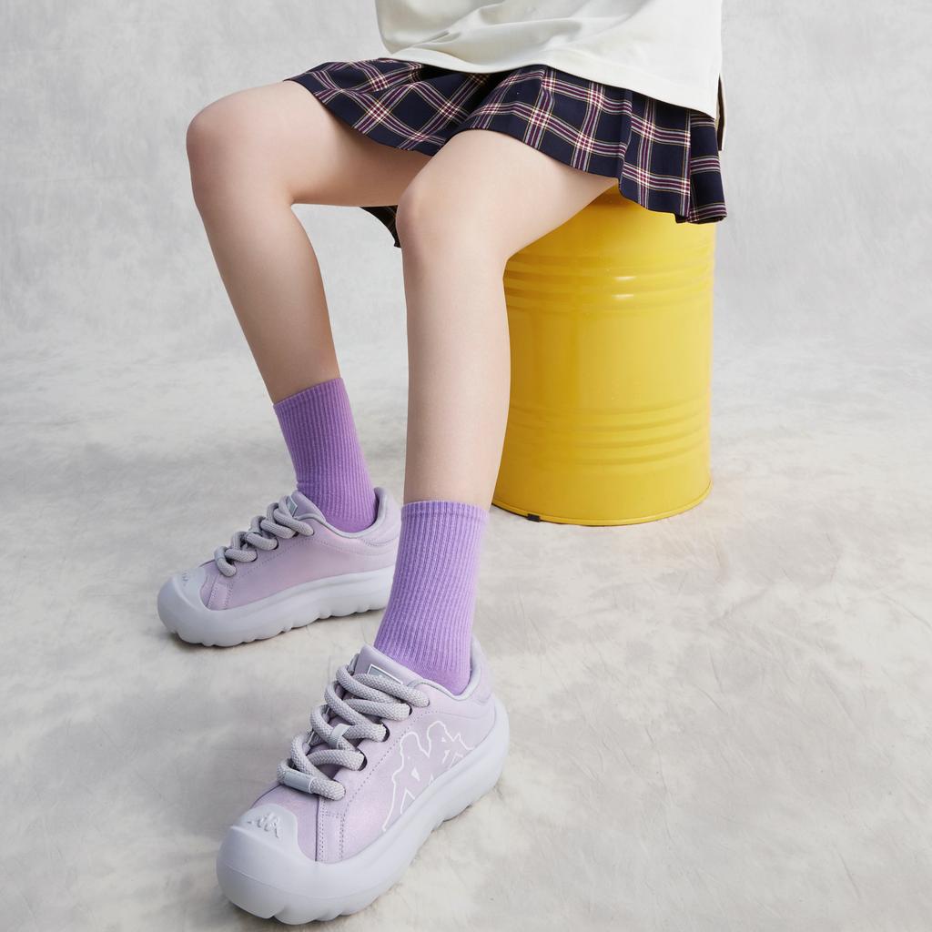 Kappa Comfortable Fashionable Minimalist Durable Lightweight Low-Top Casual Shoes Women sneakers White Purple K0E45CC00F-024