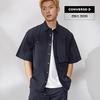 Converse Cool Fill Utility Woven Shirt Total Eclipse Mcj756 Ghm
