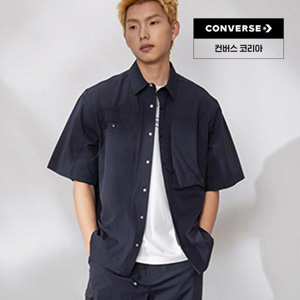 Converse Cool Fill Utility Woven Shirt Total Eclipse Mcj756 Ghm