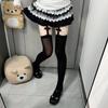 Stockings Women Gothic Suspender Lolita Thigh High Socks with Garters Punk Style Velvet Y2k Knee High Socks Thigh High Stockings