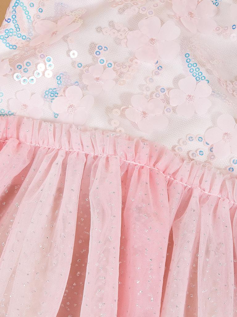 Dog TuTu Dress for Small Dogs Costume  Sequin Puppy with Tulle Doggie Pet Clothes Apparel for Dogs Cats Daily Wear