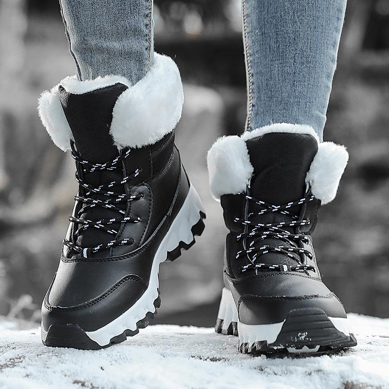 Women's Winter  Casual Snow Boots Warm Plush Outdoor Hiking Boots