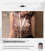 Man Yan Pure Desire Leopard Print Women's Slimming Bodycon Skirt & Sexy Nightclub Lingerie Set