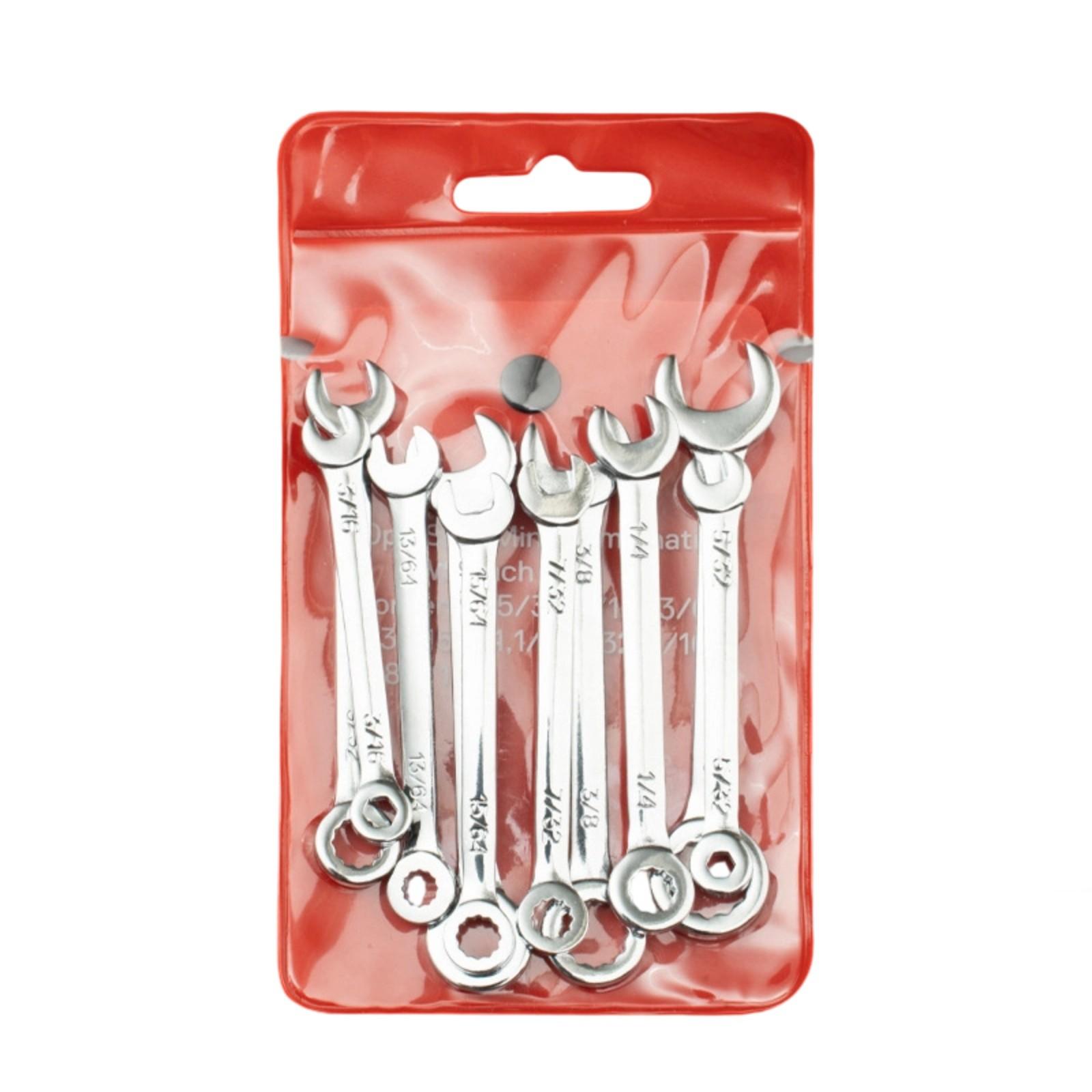 10Pcs Adjustable Wrench Set Open Double Purpose Combination Ratchet Wrench Accessories Portable Spanner Repair Tool