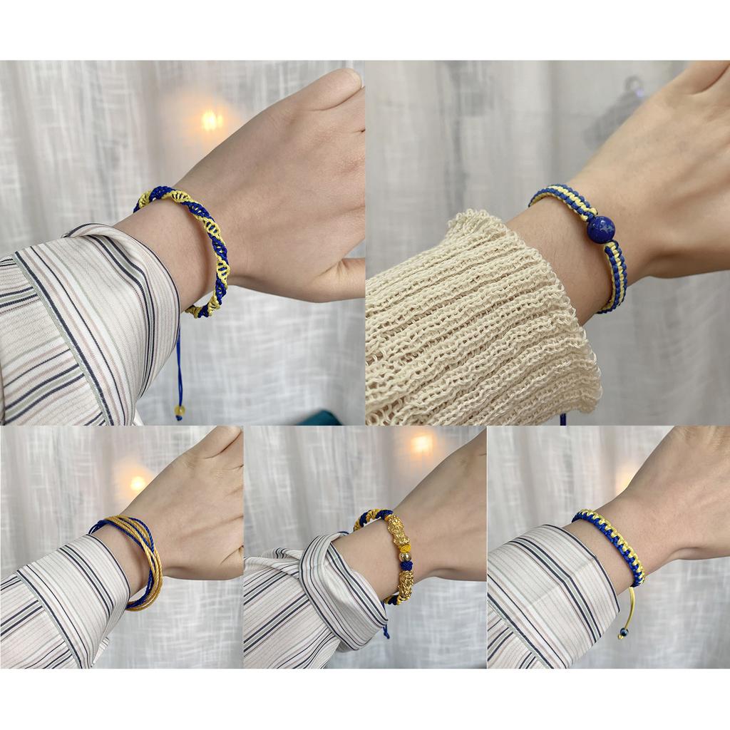 Gele Blauwe Nationale Vlag Armband Blauwe Gele Vlag Armband Sieraden Unisex Cadeau