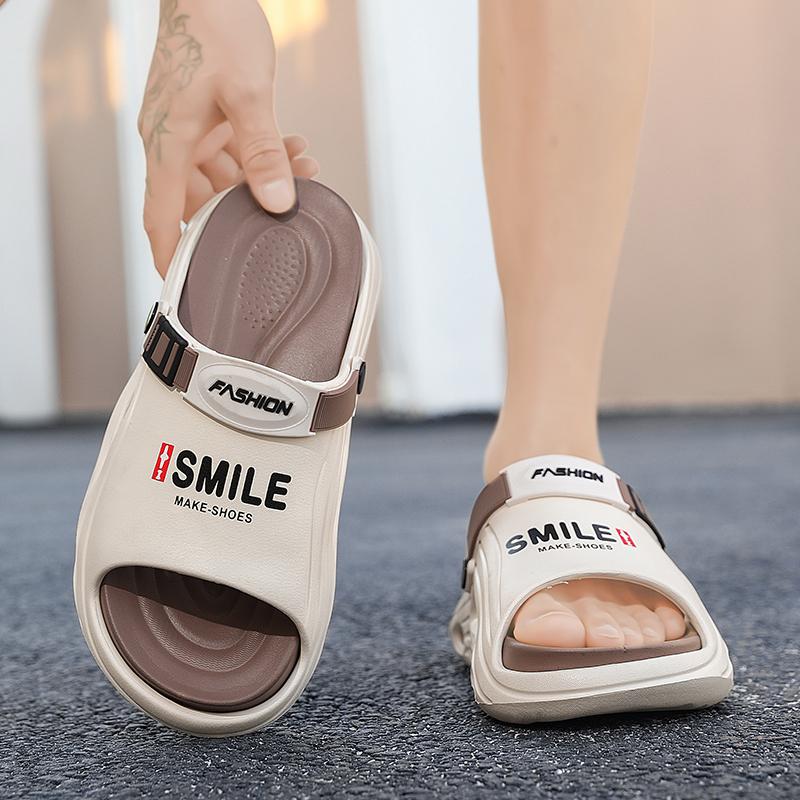 Summer Men's Large Size Sandals EVA Soft Soled Slippers Home Casual Slippers Beach Sandals