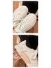 Women's Genuine Leather White Thick-Soled Casual Shoes - 2025 Spring/Autumn Versatile Soft-Soled Sports Sneakers, Flat Board Style.