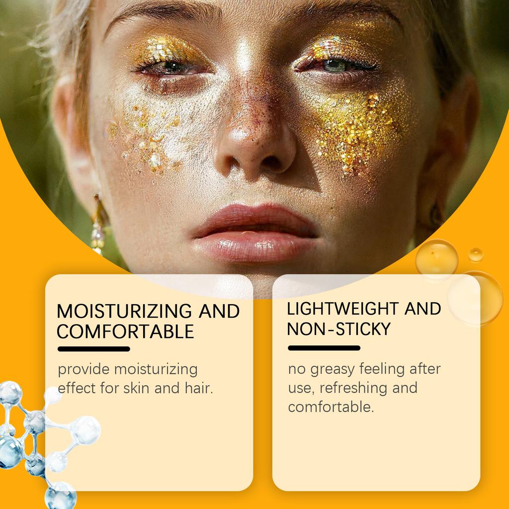 Glitzergel Körper Haar Make-up Farbiger Glitzergel Sanfte Inhaltsstoffe Schnell Auffällige Effekte Erzeugen.