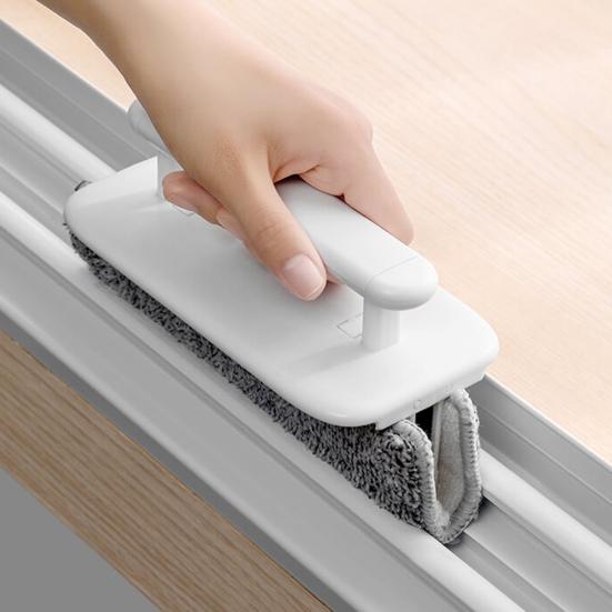 Yousheng Cleaning Brush Microfiber Wiping Cloth Soft Traceless PP Brush Body Detachable Washable Foldable Design Cleaning