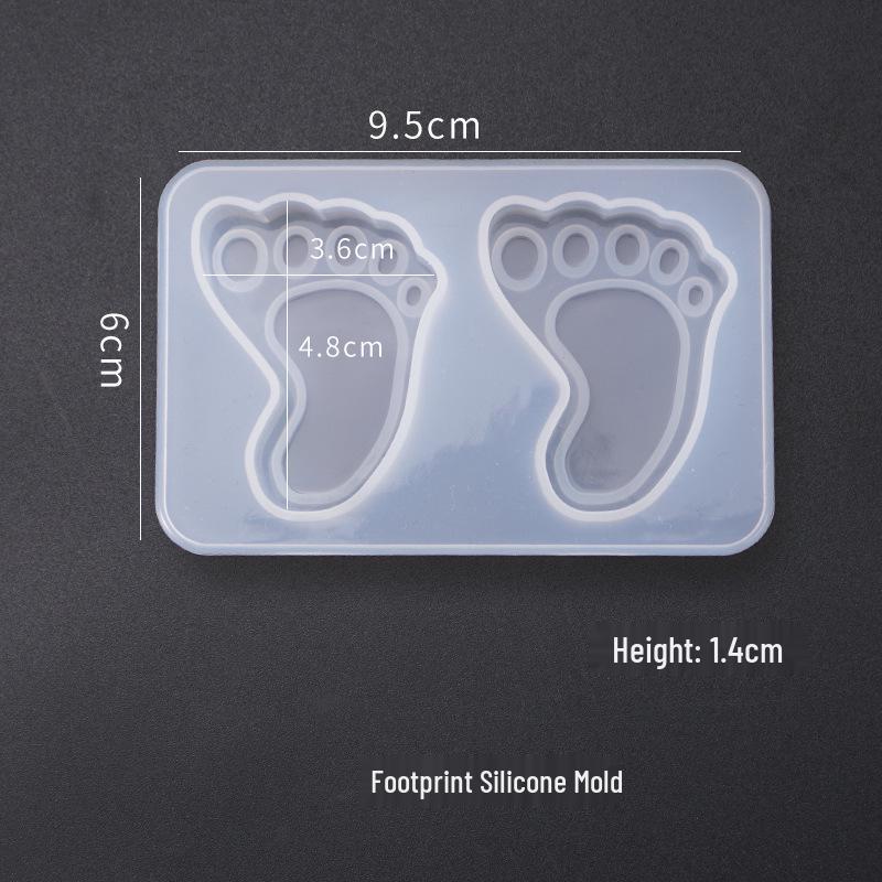 Poppy DIY Crystal Resin Mold - Thermometer Footprint Carrot Silicone Ornament