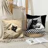 Couple Cats Cushion Cover Soft Plush Throw Pillow Cover | Double-Sided Decorative Cushion Case | Sofa Bedroom Home Decor