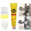 Metallschleif-Polier-Reinigungskreme 60g Tiefenreinigung Polieren Messingreiniger Metallpoliercreme für Chrom Silber Gold