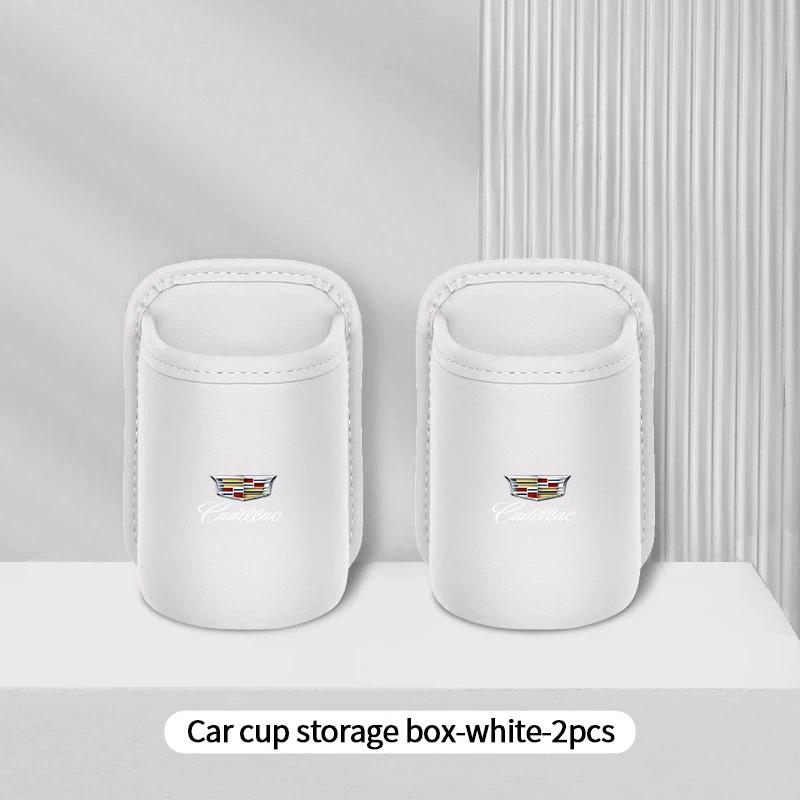 For Cadillac XT5 XT6 XTS ATS BLS CT4 CT5 SLS SRX CTS ESCALADE Car Logo Water Cup Box Car Door Wall Mounted Storage Accessories